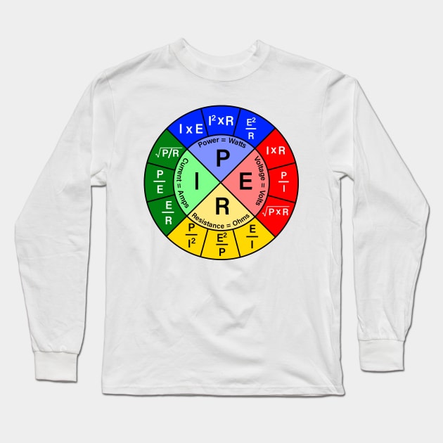 Ohms Law Long Sleeve T-Shirt by ScienceCorner